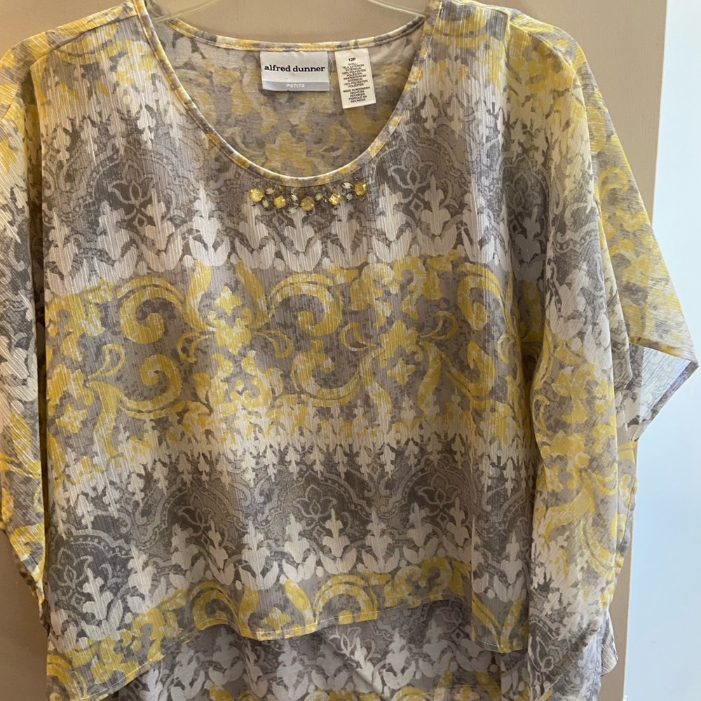 Layered & bejeweled top